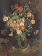 Vincent Van Gogh Vase with Zinnias and Geraniums (nn04) Spain oil painting artist